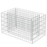 Gabion Raised Bed Galvanised Steel 90x50x50cm