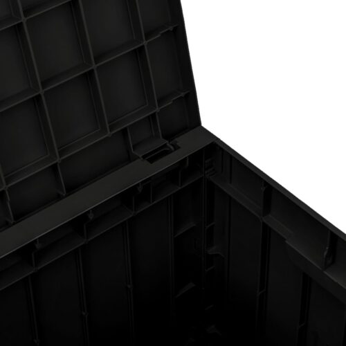 Garden Storage Box Black 55.5x43x53cm Polypropylene - Image 7