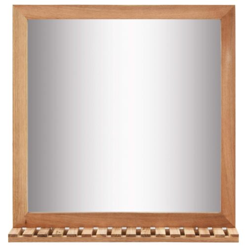 Bathroom Mirror 60x12x62cm Solid Walnut Wood - Image 2