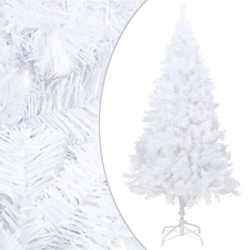 Artificial Christmas Tree with Thick Branches White 180cm PVC