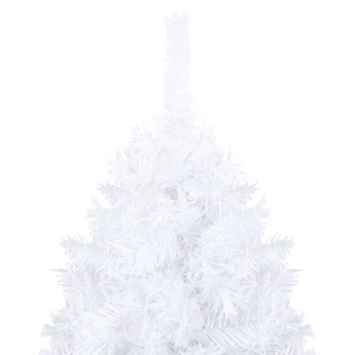 Artificial Christmas Tree with Thick Branches White 180cm PVC - Image 3