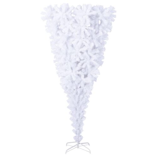 Upside-down Artificial Christmas Tree with Stand White 240cm - Image 2