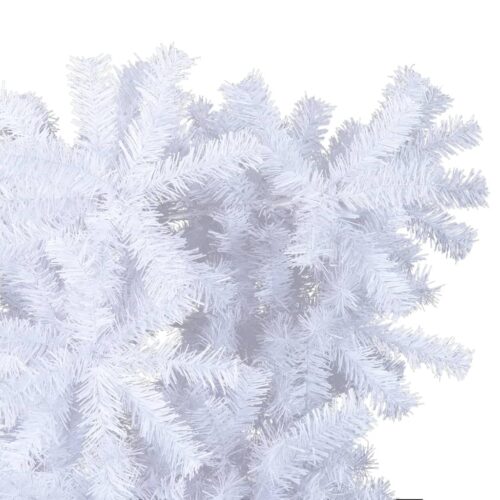 Upside-down Artificial Christmas Tree with Stand White 240cm - Image 4