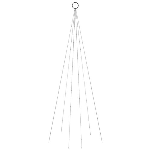 Christmas Tree on Flagpole Warm White 108 LEDs 180cm - Image 3