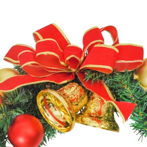 Christmas Wreath with 15 LEDs Green 30cm - Image 6