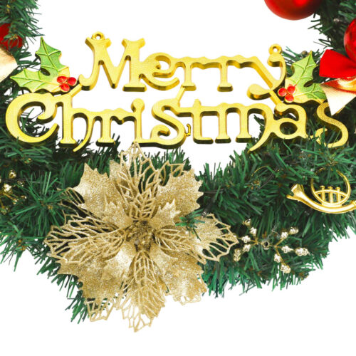 Christmas Wreath with 15 LEDs Green 30cm - Image 7