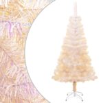 Artificial Christmas Tree with Iridescent Tips White 120cm PVC