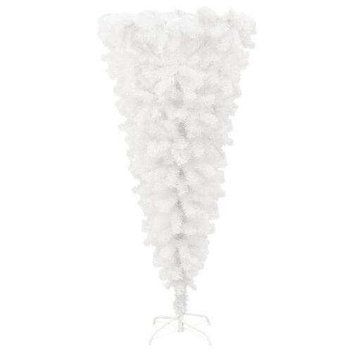 Upside-down Artificial Christmas Tree with Stand White 120cm - Image 2