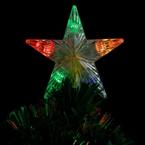 Pre-lit Christmas Tree with Stand 64cm Fibre Optic - Image 4