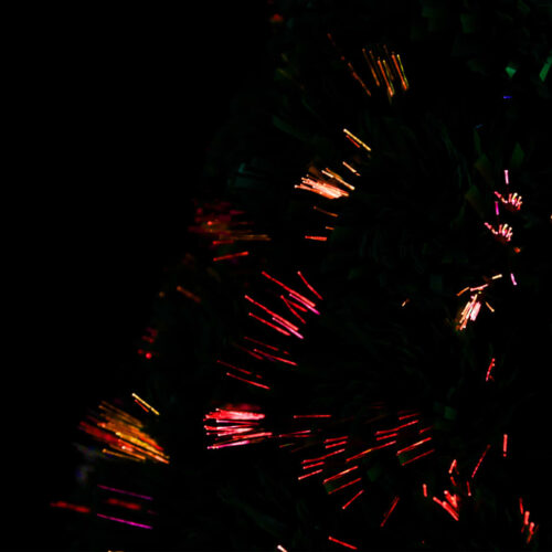 Pre-lit Christmas Tree with Stand 64cm Fibre Optic - Image 5