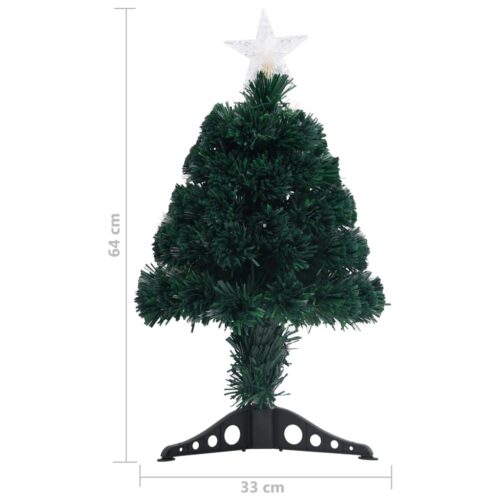 Pre-lit Christmas Tree with Stand 64cm Fibre Optic - Image 8