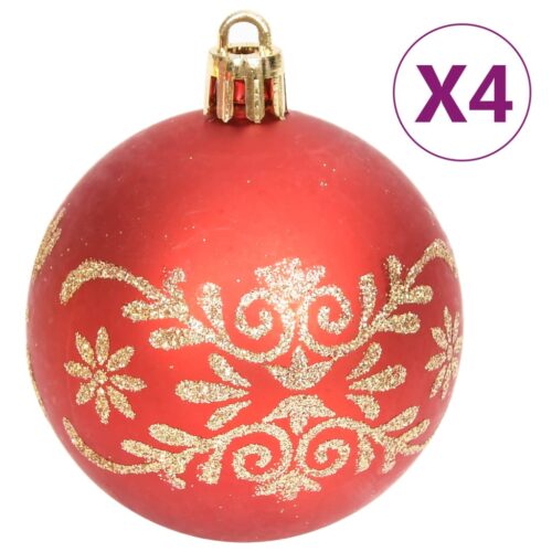 70-Piece Christmas Bauble Set Gold Red - Image 4