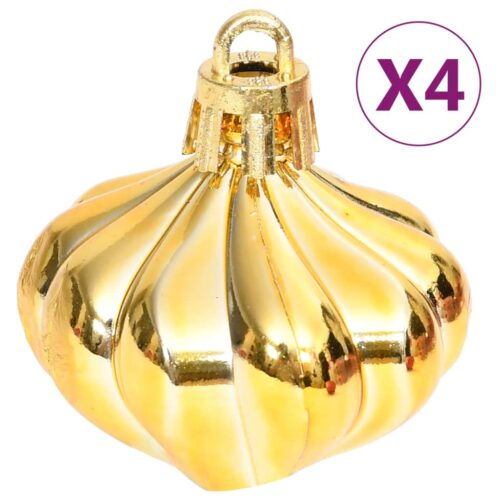 70-Piece Christmas Bauble Set Gold Red - Image 10