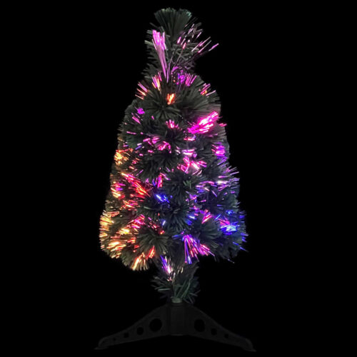 Artificial Slim Christmas Tree with Stand 64cm Fibre Optic - Image 3