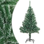 Artificial Christmas Tree with Flocked Snow Green 150cm