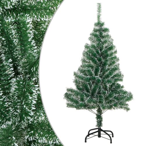Artificial Christmas Tree with Flocked Snow Green 150cm