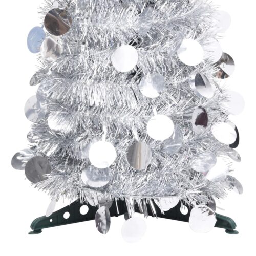 Pop-up Artificial Christmas Tree Silver 120cm PET - Image 3