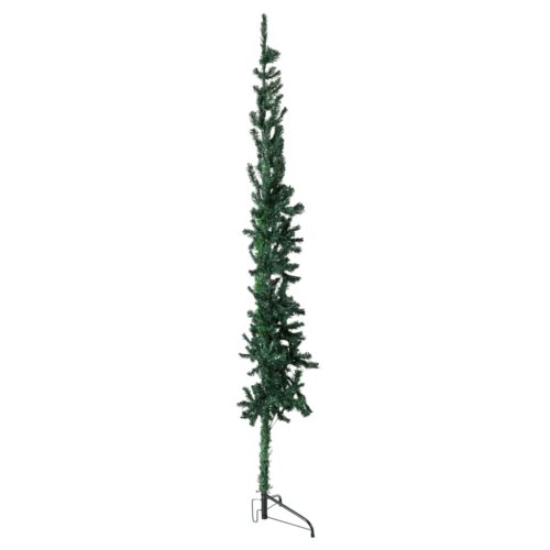 Slim Artificial Half Christmas Tree with Stand Green 180cm - Image 4