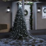 Christmas Tree Light 320 LEDs Cold White 375cm