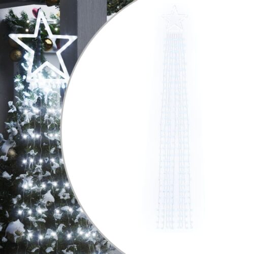 Christmas Tree Light 320 LEDs Cold White 375cm - Image 2