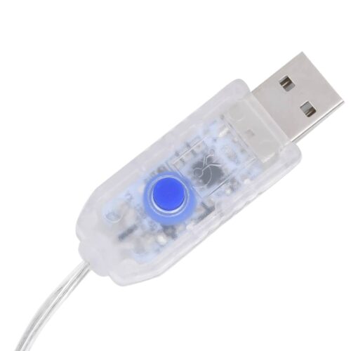 Christmas Tree Light 320 LEDs Cold White 375cm - Image 9