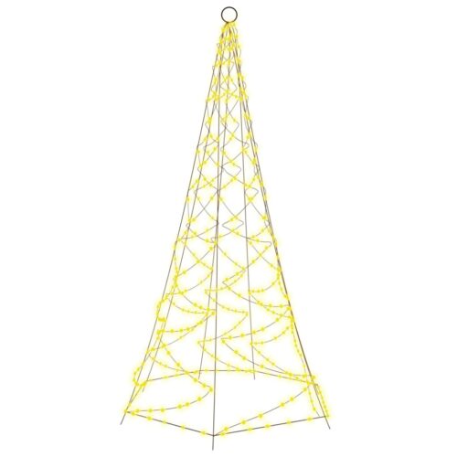 Christmas Tree on Flagpole Warm White 200 LEDs 180cm - Image 2