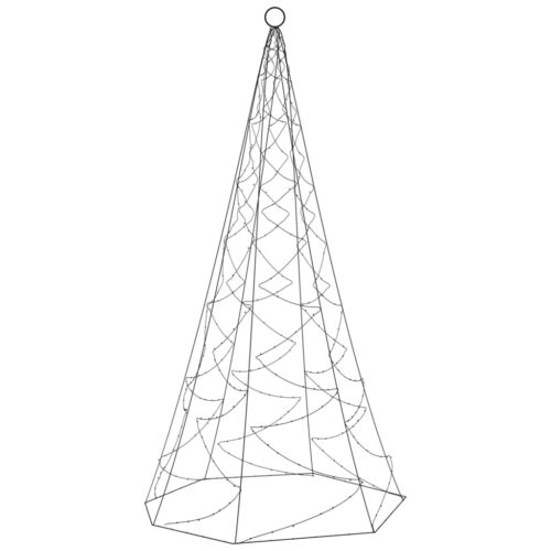 Christmas Tree on Flagpole Warm White 200 LEDs 180cm - Image 3