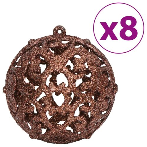 Christmas Baubles 100pcs Brown 3 / 4 / 6cm - Image 4