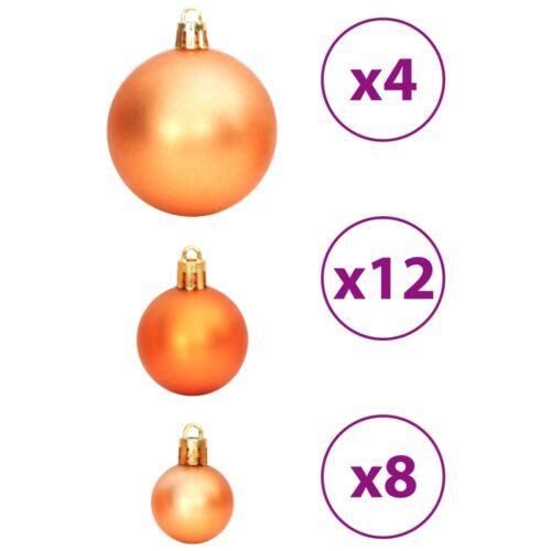 Christmas Baubles 100pcs Brown 3 / 4 / 6cm - Image 7