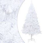Artificial Christmas Tree with Thick Branches White 120cm PVC