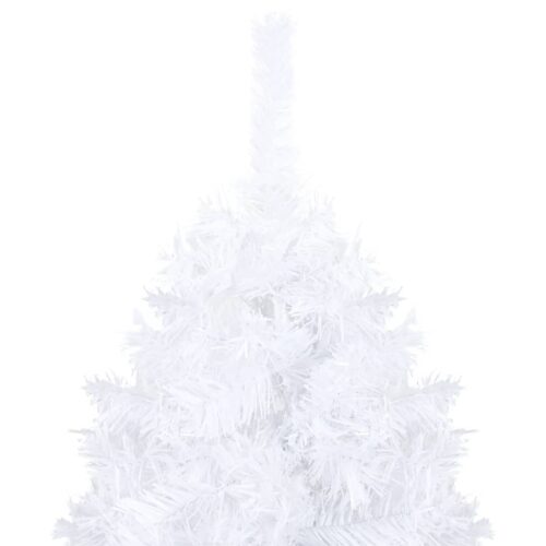 Artificial Christmas Tree with Thick Branches White 120cm PVC - Image 3