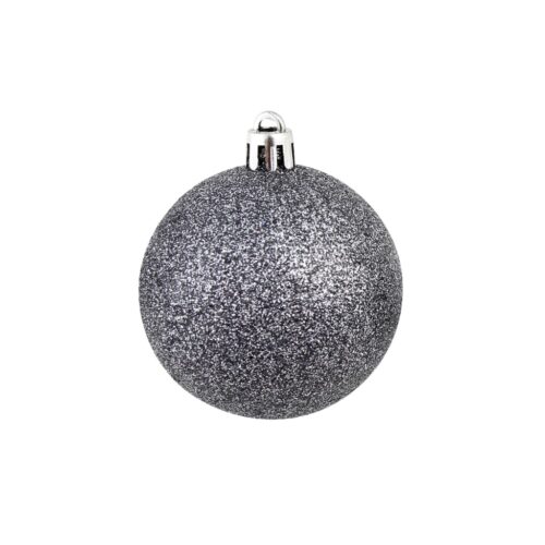 100-Piece Christmas Ball Set 3/4/6cm White/Grey - Image 5