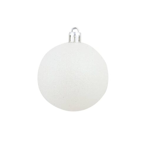 100-Piece Christmas Ball Set 3/4/6cm White/Grey - Image 11