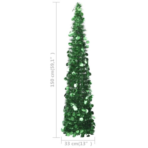 Pop-up Artificial Christmas Tree Green 150cm PET - Image 5