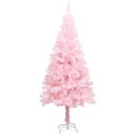 Artificial Christmas Tree with Stand Pink 150cm PVC