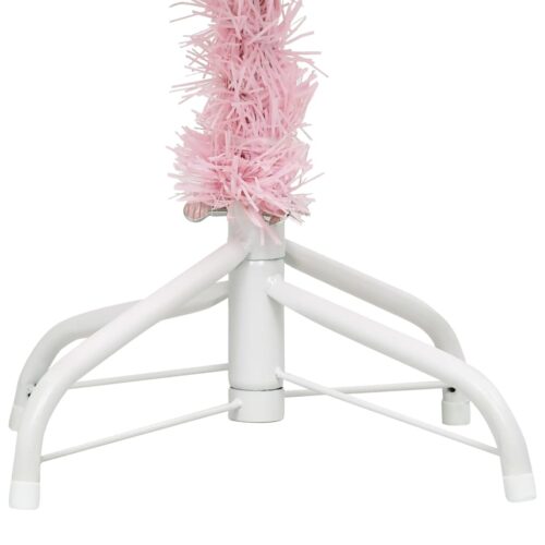 Artificial Christmas Tree with Stand Pink 150cm PVC - Image 4