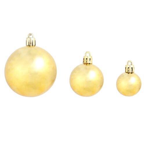 100-Piece Christmas Ball Set 3/4/6cm Gold - Image 4
