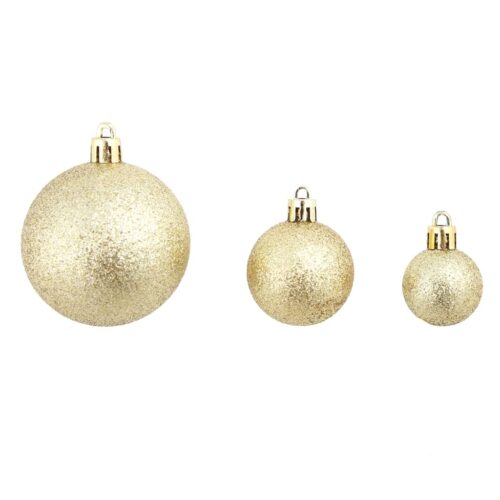 100-Piece Christmas Ball Set 3/4/6cm Gold - Image 6