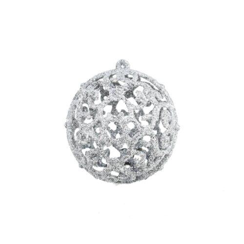 100-Piece Christmas Ball Set 3/4/6cm Silver - Image 3