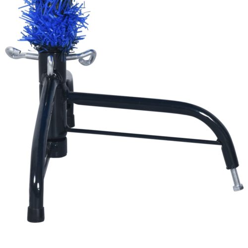 Artificial Half Christmas Tree with Stand Blue 150cm PVC - Image 7