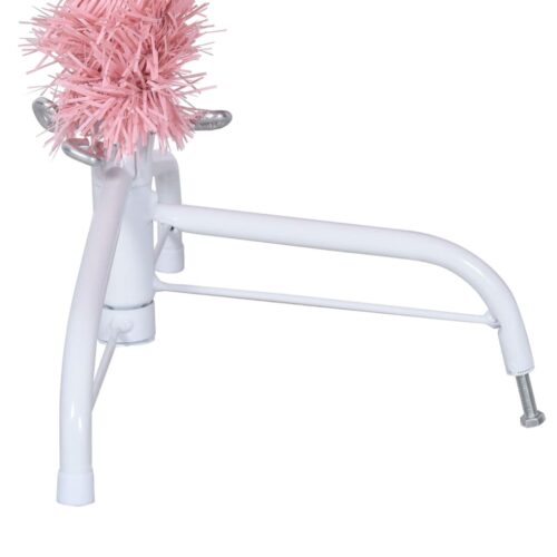 Artificial Half Christmas Tree with Stand Pink 150cm PVC - Image 7