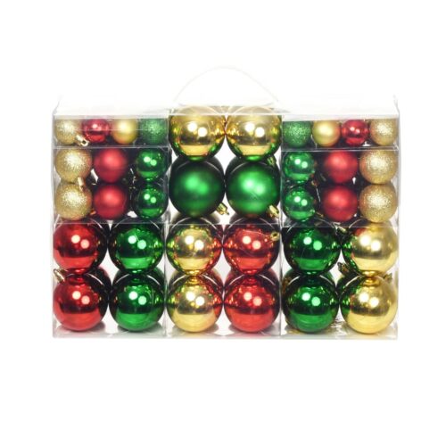 Christmas Balls 100pcs Red/Gold/Green