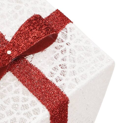 Lighted Christmas Boxes 3pcs 64 LEDs Warm White - Image 10