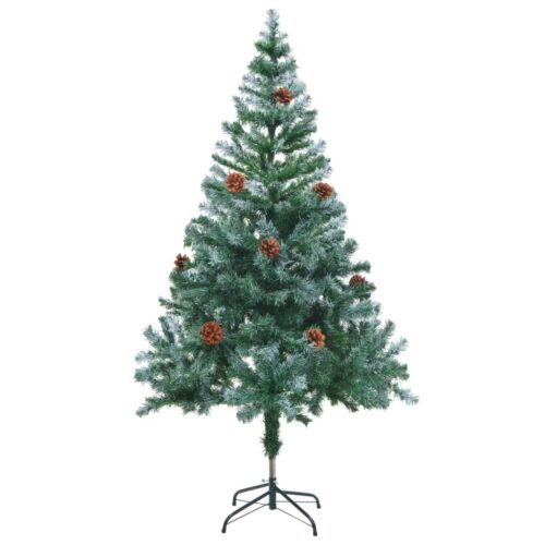 Frosted Christmas Tree with Pinecones 150cm - Image 2