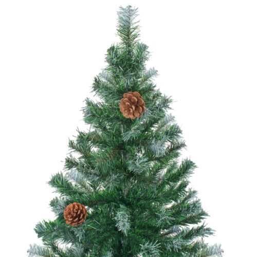Frosted Christmas Tree with Pinecones 150cm - Image 4