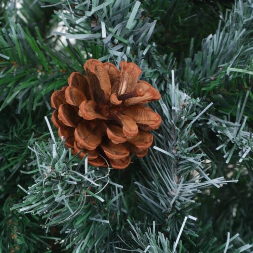 Frosted Christmas Tree with Pinecones 150cm - Image 5