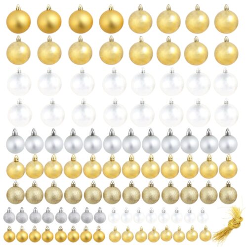 Christmas Balls 100pcs Silver/Gold - Image 2