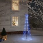 Christmas Tree with Spike Blue 108 LEDs 180cm
