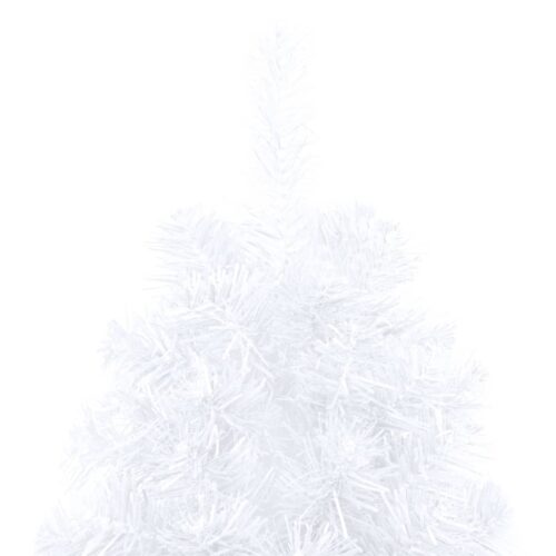 Artificial Half Christmas Tree with Stand White 150cm PVC - Image 6