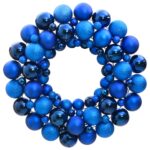 Christmas Wreath Blue 45cm Polystyrene